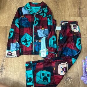 Minecraft boys fleece pajamas